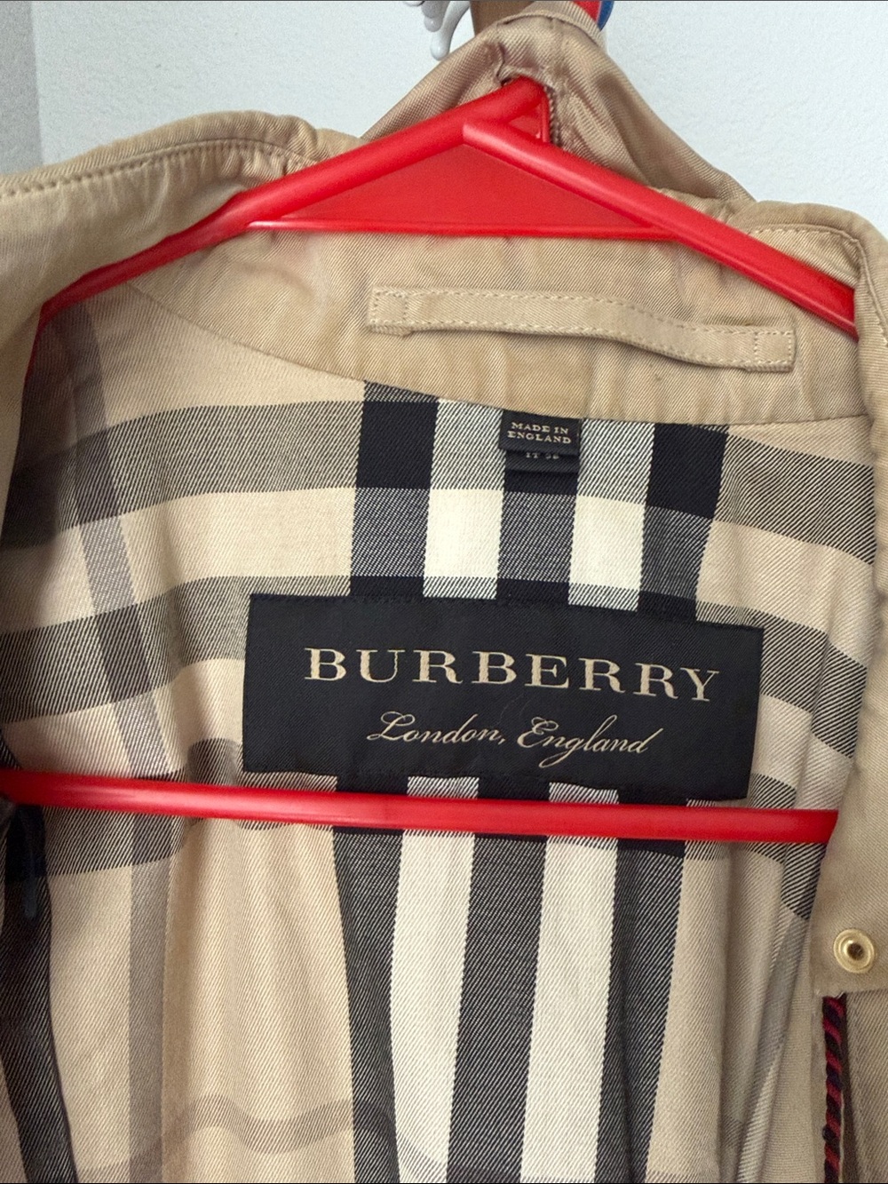 Burberry Tan Double-Breasted Trench Coat - Picture 12 of 12